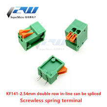 5 PCS/LOT KF141V 141V 2.54mm pitch 2P/4P-1P PCB straight-leg connectors 2/4/6/8/10-pin copper terminals Double-row Straight Plug 2024 - buy cheap