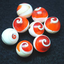 3pcs nature red shell beads matching beads mother of pearl from the deep sea size 18mm round ball unique beads rare shell beads 2024 - buy cheap