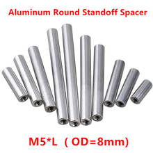 Poste de columna de aluminio de 10 M5, conector redondo de aluminio para piezas de control remoto, M5 x 8/10/12/15/20/25/30/35/40/45/50/60/70/80mm OD = 8mm 2024 - compra barato