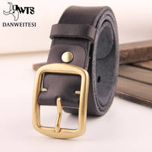 DWTS-Cinturón de cuero genuino para hombre, correa de cuero genuino para vaqueros de lujo, caja de regalo de negocios 2024 - compra barato