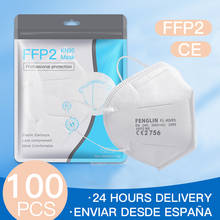 100PCS FFP2 Mask Face Masque Facial máscara Protect Mascarillas Filtration Anti Flu ffp2mask kn95mask Fast Shipping From Spain 2024 - buy cheap
