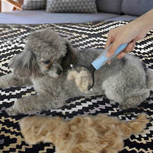 Peine de depilación para mascotas, utensilio para el cuidado de perros y gatos, utensilio para desenredar el pelo de las mascotas, cepillo desgranador, suministros para mascotas 2024 - compra barato