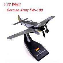 Diecast 1:72 World War II Plane German FW-190 Butcher Bird Military Aircraft Alloy Diecast Airplane Model Collection Static 2024 - buy cheap