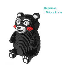 Japan Black Bear Building Blocks Mini Bricks DIY Anime Assembly Model Cute Mirco Figures Gifts Toys For Kids 1790pcs Bricks 2024 - buy cheap
