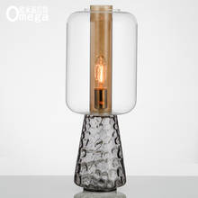 Nordic modern glass table lamp living room bedroom bedside study decoration designer model room showroom table lamp 2024 - buy cheap