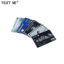 TEXT ME creative Bank card usb 2.0 64GB USB flash drive pen drive 4GB 8GB 16GB 32GB memory Stick 2024 - buy cheap