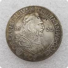 Moneda conmemorativa de plata italiana, réplica de monedas, medallas, coleccionables, 1620 2024 - compra barato