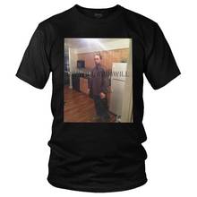 Robert Pattinson Standing Meme Tshirt Men Short Sleeved Casual T Shirt Funny Rob T-shirts Slim Fit Pure Cotton Tee Tops Clothing 2024 - buy cheap