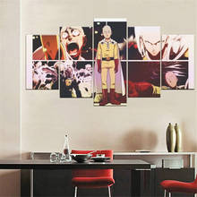 Arte de pared de 5 piezas en lienzo, imágenes de Anime Manga, figura de hombre invencible, carteles e impresiones, decoración moderna para dormitorio 2024 - compra barato