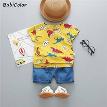Baby boys clothing sets summer toddler casual cotton t-shirt+shorts 2pcs tracksuits for bebe boys newborn sports suits outfits 2024 - buy cheap