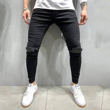 jeans for men 2020 autumn winter jeans men fashion slim cargo pants Hip hop joggers streetwear skinny jeans men black jeans 2024 - buy cheap