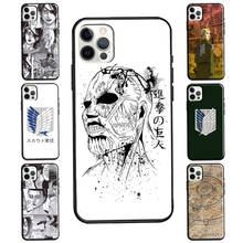 Attack on Titan For iPhone 13 Pro Max 12 mini Case For iPhone 11 Pro Max XS 7 8 Plus SE 2020 X XR Cover 2024 - buy cheap