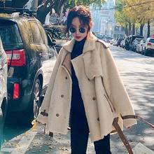 Women Winter Faux Lamb Fur Coat Vintage Female New Thick Fur Hairy Casual Loose Jacket Fashion Warm Ladies Overcoats 2024 - buy cheap