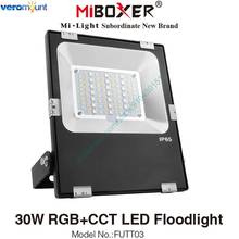 MiBoxer FUTT03 30W RGB+CCT LED Floodlight AC110V 220V IP65 Waterproof Outdoor 2.4G RF Remote WiFi APP Alexa Voice Control 2024 - buy cheap