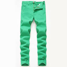 Pantalones vaqueros informales ajustados para hombre, Jeans elásticos ajustados, talla 28-42, Color sólido, novedad 2024 - compra barato
