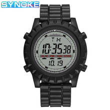 SYNOKE 2019 Men Watch Big Face Digital Sport Simple Style Black Led Watch Back Light Shock Resistant Luminous Man Wristwatch 2024 - buy cheap