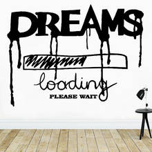 Modern Quote Dream Wall Stickers Self Adhesive Art Wallpaper Waterproof Wall Decals Diy House Decoration Accessories 2024 - buy cheap