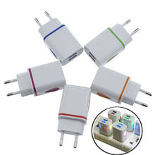 2 USB Charger Household And Travelling Fast Charging Device 2.1A 5V Led Universal Phone Travel Adapter USB Charger EU/ US Plug 2024 - buy cheap