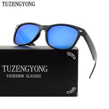 Tuzengyong moda marcas men polarizado óculos de sol clássico piloto uv400 máscaras óculos de sol óculos de proteção acessórios para mulher/homem t241 2024 - compre barato