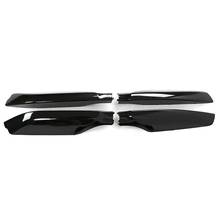 Black Abs Roof Rack Bar Rail End Protection Cover Shell 4Pcs For Toyota Land Cruiser Prado Fj120 2003 - 2009 2024 - buy cheap