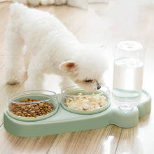 3-in-1 Pet Bowls Dog Food Water Feeder Stainless Steel Pet Drinking Dish Feeder Cat Puppy Feeding Supplies Small Dog Accessories 2024 - buy cheap