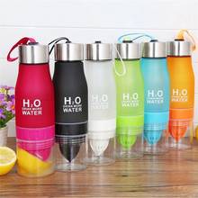 New Xmas Gift 650ml Water Bottle Plastic Fruit Infusion Bottle Infuser Drink Outdoor Sports Juice lemon Portable Kettle 2024 - buy cheap