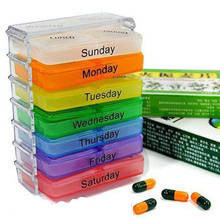 New 7 Days Pill Box Pill Case Container For Tablets Weekly Pillbox Tablet Sorter Medicine Weekly Storage Box Container Organizer 2024 - buy cheap