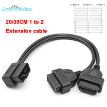 30CM 50CM 1 to 2 OBD2 Auto Extension Cable Full 16Pin Male To Female Automotive Car Diagnostic auto Tool Scanner Connector Cable 2024 - buy cheap