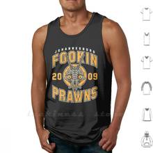 Fookin Prawns Sleeveless Tank Top Vest Cotton Fokken Prawns Fooken Prawns District 9 Johannesburg Joburg District 10 2024 - buy cheap