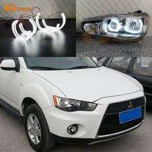 For Mitsubishi Outlander II 2010 2011 2012 Halogen HD Excellent Ultra bright DTM M4 Style led Angel Eyes halo rings Car styling 2024 - buy cheap