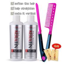 MMK Magic Master Keratin Treatment Without Formalin Purifying Shampoo Straighten Frizzy Hair Fast Shipping for curly hair Comb 2024 - buy cheap