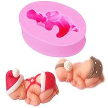 10PCS/SET Baby Candle Moulds Soap Mold Kitchen-Baking Resin Silicone Form Home Decoration 3D DIY Clay Craft Wax-Making M909 2024 - buy cheap