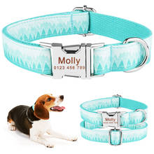 Personalized Dog Collar Free Engraved Small Medium Name Puppy Polyester Collars 2024 - buy cheap