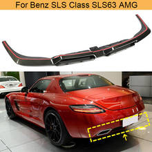 Carbon Fiber Rear Bumper Diffuser Lip Spoiler for Mercedes-Benz SLS Class SLS63 AMG 2010-2013 Auto Car Rear Diffuser Lip Spoiler 2024 - buy cheap