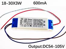 AC85-265V Output 600ma Led Driver 60W/70W/80W/90W Lamp Power Supply Light Transformer Ceillling Downlight 18-30*3W 2024 - купить недорого