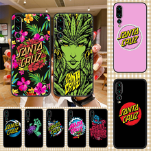 Skateboards Art Santa Cruz Phone case For Huawei P Mate P10 P20 P30 P40 10 20 Smart Z Pro Lite 2019 black 3D cell cover luxury 2024 - buy cheap