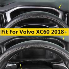 Yimaautotrims Matte / Carbon Fiber Look Interior For Volvo XC60 2018 2019 2020 Dashboard Instrument Gauge Decoration Cover Trim 2024 - buy cheap
