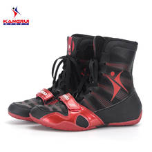 KANGRUI Hot Selling Professional Boxing Shoes High Top 3 Color Men's Wrestling Shoes Training Shoes Tendon Sole Sports Shoes 2024 - buy cheap
