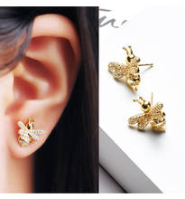 REETI 925 Sterling Silver Bees  gold Stud Earrings For Women 2018 New Trend Personality Lady Fashion Jewelry 2024 - buy cheap