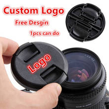 30pcs Custom Logo High quality 40.5 49 52 55 58 62 67 72 77mm center pinch Snap-on cap cover for all camera Lens 2024 - buy cheap