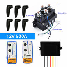 12v 500a contator para guincho, controle solenoide, relé, sem fio, remoto, off roaders 2024 - compre barato