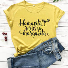 Забавная женская футболка Mamacita Need a Margarita, Новое поступление, 100% хлопковая Повседневная забавная футболка, подарок на день матери, футболка для мамы lif 2024 - купить недорого