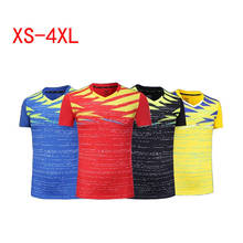 Men-Women-Child Tennis T-Shirts,V-Neck Breathable Tennis T Shirt,Badminton Clothes ,table tennis shirts,badminton shirt men 3869 2024 - buy cheap