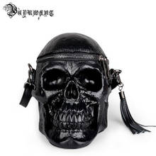 Ghost skull shoulder bag  women Gothic handbag tassel messenger bag BW01-SB-gtklls 2024 - buy cheap