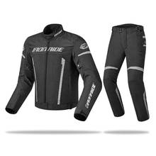 IRONRIDE Motorcycle Jacket Pants Men Waterproof Riding Racing Armor Protective Gear Windproof Motocross Jackets Moto Clothing 2024 - buy cheap