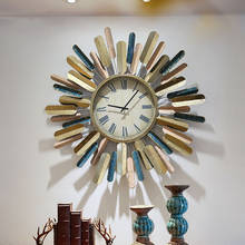 Настенные часы, креативные французские Железные украшения для гостиной 2024 - купить недорого