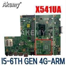 Akemy x541uak x541ua mainboard para asus x541uv x541uvk x541uq x541u f541u placa-mãe do portátil mainboard com I5-6TH gen 4g-arm 2024 - compre barato