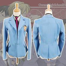Ouran-uniforme de escuela alta para niños y niñas, traje de Cosplay de uniforme de Hikaru, Haruhi, Kyoya y Takashi, con chaqueta azul y corbata 2024 - compra barato