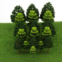 18 шт./лот Смешанная сосна и Cypress модель поезд деревья пейзаж 1/100 масштаб для железной дороги модель здания 2024 - купить недорого