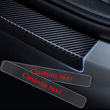 Soleiras de porta adesivos para isuzu drive 4d, fibra de carbono, adesivo vinil, placa de proteção de entrada, 4 peças, acessórios para automóveis 2024 - compre barato